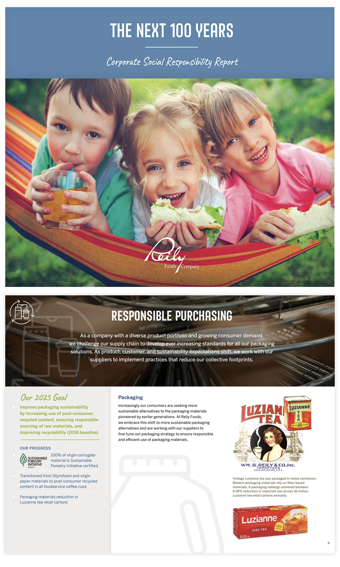 Reily Foods Corporate Social Responsibility Report